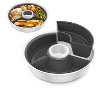 ecooe Moule en Silicone en 3 Parties pour Four OMNIA®, Insert en Silicone Antiadhésif, Plat à four, Moule de Cuisson pour Gâteaux, Desserts, Accessoires pour Omnia Suède