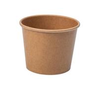 ECOPICNIC 50 gobelets jetables 350 ml kraft pour glaces, soupes, desserts, salades, apéritifs bols alimentaires pratiques