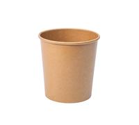 ECOPICNIC Gobelet à Glace jetable 470 ML | Lot de 500 pièces Bol à Soupe jetable, Vaisselle jetable, gobelets en Carton Kraft pour Aliments, Pot jetable pour Desserts, salades, apéritifs