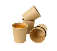 ECOPICNIC Gobelet à glace jetable 750 ml | Lot de 500 pièces Bol à soupe jetable, vaisselle jetable, gobelets en carton kraft pour aliments, pot jetable pour desserts, salades, apéritifs