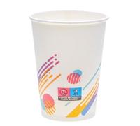ECOPICNIC Lot de 1000 gobelets jetables multicolores 400 ml Ø 90 mm Gobelets en carton multicolores pour café, thé, boissons chaudes, Coffee to Go, fête, restauration, boissons chaudes