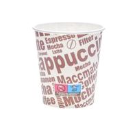 ECOPICNIC Lot de 1500 gobelets à café jetables en papier - 150 ml - Diamètre : 70 mm - Blanc - Avec impression - Respectueux de l'environnement - Pour café, thé, boissons chaudes, bureau, restauration