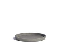Ecopots Pot de fleurs Amsterdam en plastique | Pot de fleurs écologique pour intérieur et extérieur | Gris (soucoupe Ø 29 cm, gris)