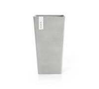 ECOPOTS Pot Haut Rotterdam 56 Blanc Gris - 31 x 31 x H. 56 cm - 36,2 L