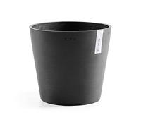 ECOPOTS Pot Rond Amsterdam 25 Gris Foncé - Ø 25,4 x H. 24,5 cm - 9,7 L