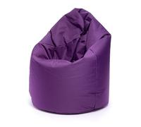 Ecopuf - Coussin Violet Taille XL - Pouf d'intérieur et d'extérieur - Résistant aux Taches - Rembourré de Billes de polystyrène - Coussin pour Adulte avec Double Fermeture éclair