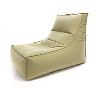 Ecopuf Leone - Pouf chaise longue d'extérieur - Fauteuil sac avec poche latérale et poignée - Rembourrage en boules de polystyrène - Lit 100 x 70 x 66 cm