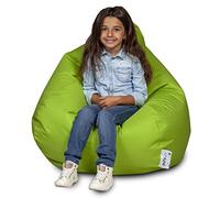 Ecopuf Oscar Puff Fauteuil pour intérieur et extérieur - Pouf en polyester anti-taches avec poignée