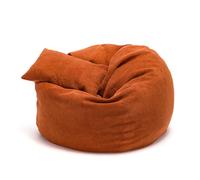 ECOPUF - Pouf Dot Peluche - Pouf Salon, Chambre, Puff Poire - Meuble Chambre Confortable pour Détente et Déco Moderne - Remplissage Durable EPS - Pouffe, Pouff Design Pratique et Chic - Brique