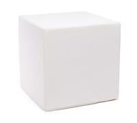 Ecopuf Pouf repose-pieds carré | Ottomana Cube 40 x 40 x 40 cm | Repose-pieds Canapé entièrement déhoussable résistant et anti-déchirure | Tabouret confortable en similicuir