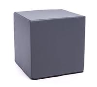 Ecopuf Pouf repose-pieds carré | Ottomana Cube 40 x 40 x 40 cm | Repose-pieds Canapé entièrement déhoussable résistant et anti-déchirure | Tabouret confortable en similicuir