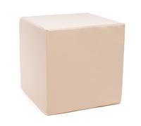 Ecopuf Pouf repose-pieds carré | Ottomana Cube 40 x 40 x 40 cm | Repose-pieds Canapé entièrement déhoussable résistant et anti-déchirure | Tabouret confortable en similicuir