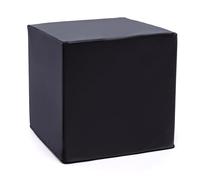 Ecopuf Pouf repose-pieds carré | Ottomana Cube 40 x 40 x 40 cm | Repose-pieds Canapé entièrement déhoussable résistant et anti-déchirure | Tabouret confortable en similicuir