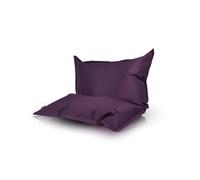 Ecopuf - Pouf Sako d’extérieur - Bean Bag pour Chambre - Coussin en Tissu élégant - Fauteuil de Relaxation - Taille S - 140x100 - Violet Nc5