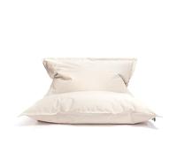 Ecopuf - Pouf Sako d’extérieur - Bean Bag pour Chambre - Coussin en Tissu élégant - Fauteuil de Relaxation - Taille M - 170x135 - Crème Nc18