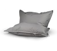 Ecopuf - Pouf Sako d’extérieur - Bean Bag pour Chambre - Coussin en Tissu élégant - Fauteuil de Relaxation - Taille S - 140x100 - Nacre Nc13
