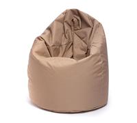 Ecopuf - Sako Pouf Fauteuil - Pouf pour Chambre d'enfants - Sac en Tissu Robuste - Fauteuil de détente - Ameublement - Fauteuil XL - 85x135cm - Beige Nc17