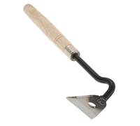 Écorceur de Bois Manuel à Manche en Bois, Lame Courbe pour Arbres | Acier Triangulaire, Style Houe Japonaise, Écorçage Précis, pour Fruitiers et Entretien du Verger