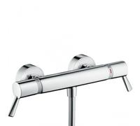 Ecostat Comfort Care Mitigeur PMR Thermostatique de douche avec Limiteur de température réglable, Chrome (13117000)