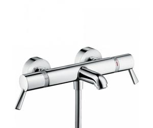 Ecostat Comfort Care Mitigeur Thermostatique bain/douche PMR avec poignées extra longues, Chrome (13115000)