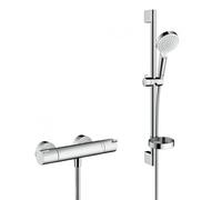 Ecostat Pack Mitigeur Thermostatique + Set de douche Crometta Vario avec porte-savon (13211000-Crometta2)