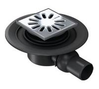 Ecoulement de douche - WEDI - Fundo Primo Mini Max DN40 - extra-plat - Grille inox 115x115 - Sortie horizontale