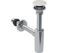 Ecoulement de lavabo Geberit pour Geberit ONE, siphon, cache-valve et manchette, sortie horizontale, 151.019.01.1