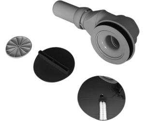 Écoulement pour receveur de douche Duravit, sortie horizontale 90 mm, chrome, 1 pièce.