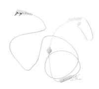 Écouteur Mono-auriculaire Blanc à Tube D'air Crystal Wire pour Radios | Communication sans Mains, Son par Tube Acoustique, pour Emts et Officers