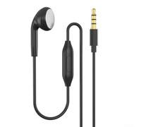 Écouteurs filaires d'un côté avec microphone 120 cm pour câble TPU pour salle de sport, course à pied, appels mains libres (3,5 mm droits)