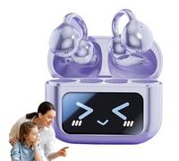 Écouteurs sans fil supra-auriculaires à clipser, casque antibruit, système audio BT5.4, portée de 10 m, casque ABS confortable pour la maison, les voyages, le bureau, batterie longue 12 h, dispositif