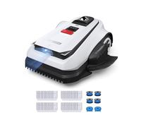 Ecovacs Goat A1600 LiDAR Pro Care Kit Robot Tondeuse sans Fil, 1600 M², Navigation Dual-LiDAR 360°, Cartographie Automatique, Évitement d'obstacles 3D par IA, Charge Ultrarapide, Grimpe à 50%