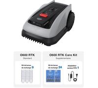 ECOVACS Goat O600 RTK Care Kit Robot Tondeuse sans Fil, 600 m2, Navigation RTK+Vision