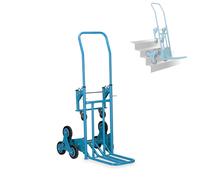 Chariot d'escalier avec 8 Roues, portée Max 200 kg, Chariot Porte-Colis Pliable, 2 en 1, Manuel