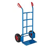 Ecovelò Chariot à Main Porte-Bagages capacité Max 200 kg en Acier avec Roues pneumatiques | Hand Trolley Porte-Sacs de Rangement pour coffres de Transport