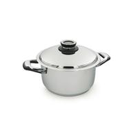 ECOVITAM - Faitout 5.5L Inox 18/10 - Diamètre 24cm - Tous feux - Thermomètre intégré