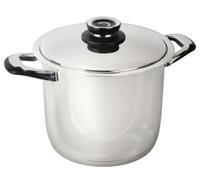 ECOVITAM - Faitout 9L Inox 18/10 - Diamètre 24cm - Tous feux - Thermomètre intégré