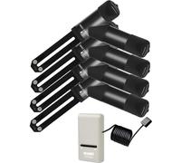 ECOWITT 4P WH52 + passerelle GW1200, capteur 3-en-1 de 16 canaux pour l'humidité du Sol + capteur de conductivité électrique du Sol + thermomètre, hygromètre pour Plantes d'intérieur/d'extérieur