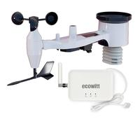 ECOWITT stations météo, Station météo sans fil 7 en 1 avec capteur extérieur WS69 + passerelle WiFi/câblée 3 en 1 GW3000, prévisions météo pour la maison et le jardin 868 MHz