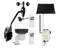 ECOWITT WS6212S station météo sans fil, passerelle 4G et Wi-Fi pour jardin WS6210S avec panneau solaire, capteur extérieur 4 en 1 pour la maison WS68 + pluviomètre WH40H + thermomètre-hygromètre WN32