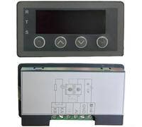 Écran à montage sur panneau compatible avec les entrées 0-10 V 2-10 V 0-20 mA 4-20 mA Comprend Rs485 pour interface Modbus Rtu Paramètres personnalisables et indicateur LED lumineux à 4 chiffres gris