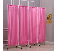Écran Confidentialité Médical Pliable 4-6 Panneaux - Écrans Séparation Pièce, Foldable Room Divider Temporary Fence, Rideau Roulettes Pour Salle Durgence De L'hôpital,(B,6 Panel)