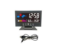 ÉCran Couleur LCD RéVeil NuméRique Snooze Station de PréVision MéTéO TempéRature Humidité Heure Affichage de la Date Horloge Accueil