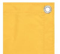 Écran De Balcon Imperméable Jaune, Toile Oxford 75 x 600 cm avec Corde | Paravent Oxford enduit PU, fixation œillets aluminium, usage terrasse extérieur, contre vent