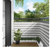 Vidaxl Écran De Balcon Gris Clair Et Blanc 90 X 600 Cm