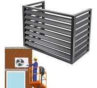 Écran de clôture pour climatiseur de fenêtre, couvercle de protection pour unité de condensation, étanche à l'eau et à la poussière, housse de protection robuste pour fenêtre AC, couverture