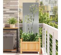vidaXL - Toile de protection pour jardin, motif floral, aspect rouille, 50 x 140 cm
