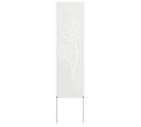 Vidaxl Écran De Confidentialité De Jardin Fretwork Blanc 32 X 140 Cm