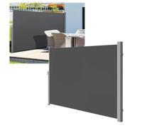 Écran De Confidentialité for Auvent Latéral Patio Rétractable,Pare-Soleil | Entièrement assemblé,1,6x3m/5x10ft,1,6x5m/5x16ft,revêtement imperméable,gris foncé,for patios(Dark Gray,1.6x6m/5x20ft)