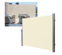 Écran De Confidentialité for Auvent Latéral Patio Rétractable,Pare-Soleil | Entièrement assemblé,1,6x3m/5x10ft,1,6x5m/5x16ft,revêtement imperméable,gris foncé,for patios(Beige,1.8x6m/6x20ft)